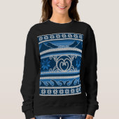 Winter Blue Nordic Design Trui (Voorkant)
