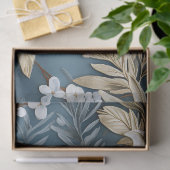 Winter Blue Pastel Geïnspireerd Bloemen Tissuepapier (Geschenk)