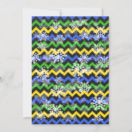 Winter Blue Pool verjaardagsfeest bash Kaart (Achterkant)