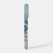 Winter Blue Roses - Elegant Ice Floral iPhone Hoesje (Rechterkant)