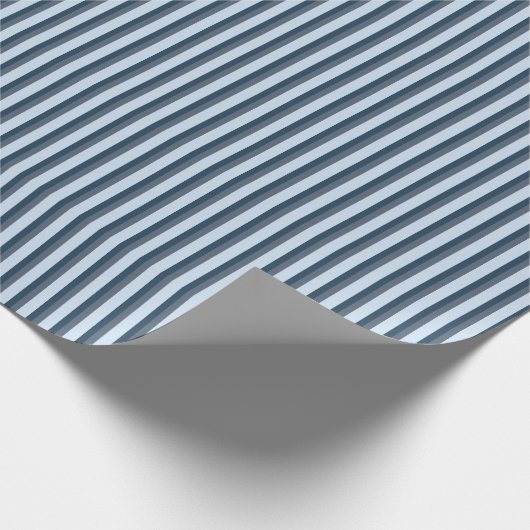 Winter Blue Ski Wrapping Paper Cadeaupapier (Hoek)