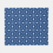 Winter Blue Snow en Ice Fleece Blanket (Voorkant (Horizontaal))