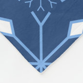 Winter Blue Snow en Ice Fleece Blanket Deken (Hoek)