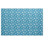 Winter Blue Snowflake Pattern Stof (Fat Quarter)