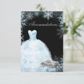 Winter Blue Snowflake Sweet Sixteen Kaart (Staand voorkant)