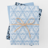 Winter Blue Swirl Inpakpapier Vel (In situ)