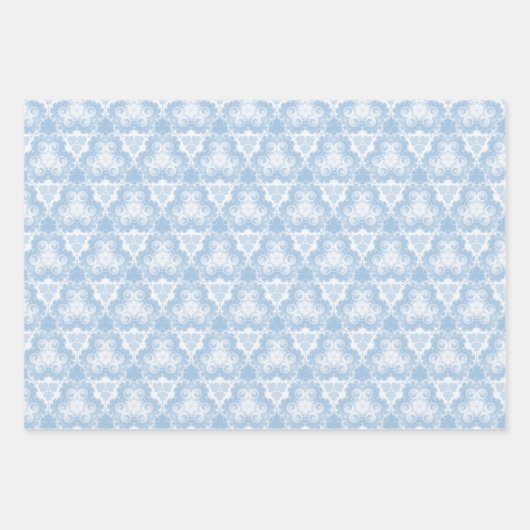 Winter Blue Swirl Inpakpapier Vel (Voorkant)