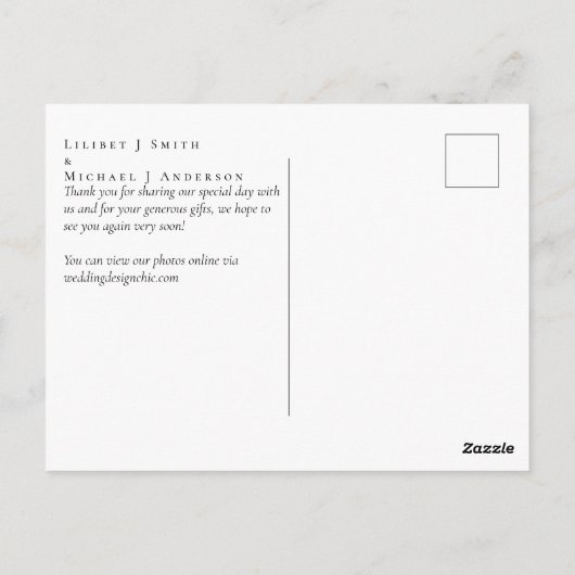 Winter Blue Thistle Eucalyptus Weddenschap Wonderl Briefkaart (Achterkant)