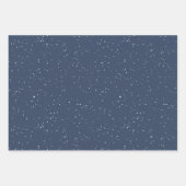 Winter Blue Waterverf Gift Wrap Set Inpakpapier Vel (Voorkant 2)