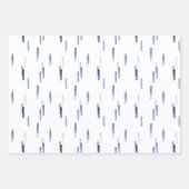 Winter Blue Waterverf Gift Wrap Set Inpakpapier Vel (Voorkant 2)