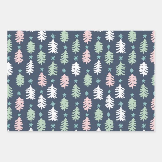 Winter Blue Wrapping Paper Sheets (Voorkant 2)