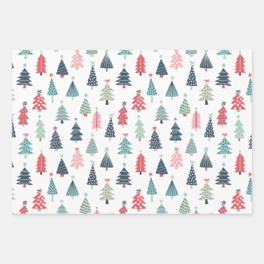 Winter Blue Wrapping Paper Sheets (Voorkant)