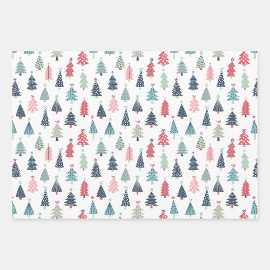 Winter Blue Wrapping Paper Sheets (Voorkant 2)