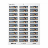 Winter Bluebird Animal Adres Etiket (Full Sheet)