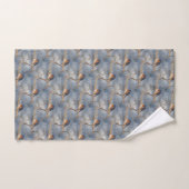 Winter Bluebird Animal Natuur Pattern Bad Handdoek (Handdoek)