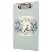 Winter Bluebird Berry Wreath Klembord (Links)