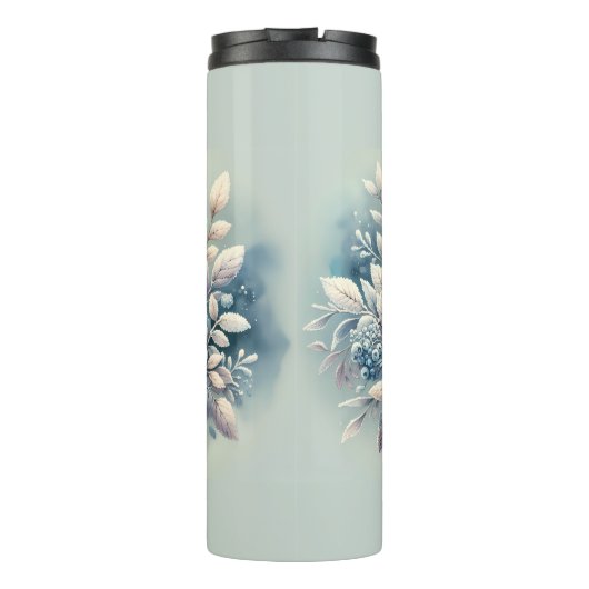 Winter Bluebird Berry Wreath Thermosbeker (Achterkant)