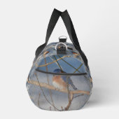 Winter Bluebird dierlijk patroon gepersonaliseerd Plunjezak (Rechts)