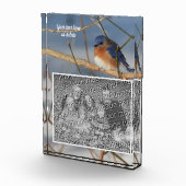 Winter Bluebird Gepersonaliseerde Creëer Uw Eigen Fotoblokken (Rechts)