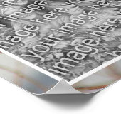 Winter Bluebird gepersonaliseerde Creëer Uw eigen  Poster (Hoek)