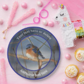 Winter Bluebird Gepersonaliseerde Partij Papieren Bordje (Feest)