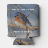 Winter Bluebird Personalized Blikjeskoeler (Achterkant)