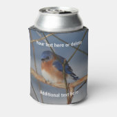 Winter Bluebird Personalized Blikjeskoeler (Blikje Achterkant)