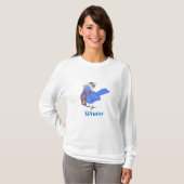 Winter Bluebird T-shirt (Voorkant volledig)