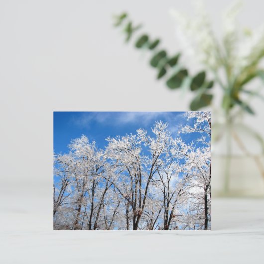 Winter Blues Briefkaart (Staand voorkant)