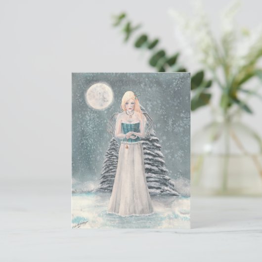 Winter Blues Briefkaart (Staand voorkant)