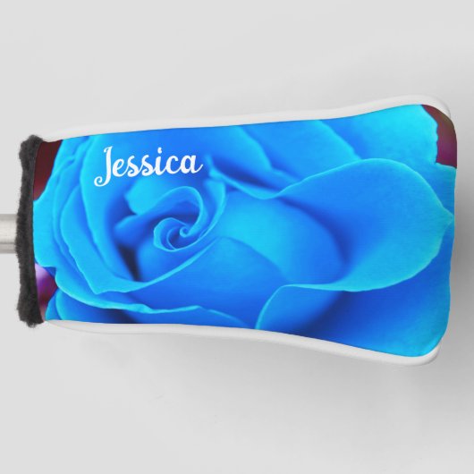 Winter Blues Gepersonaliseerde Putter Hoesje Golfheadcover (Voorkant)