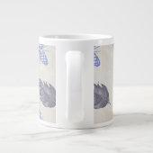 Winter Blues Grote Koffiekop (Achterkant)