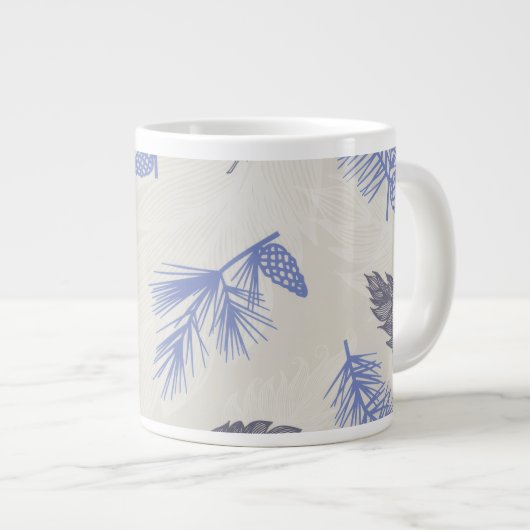 Winter Blues Grote Koffiekop (Voorkant rechts)