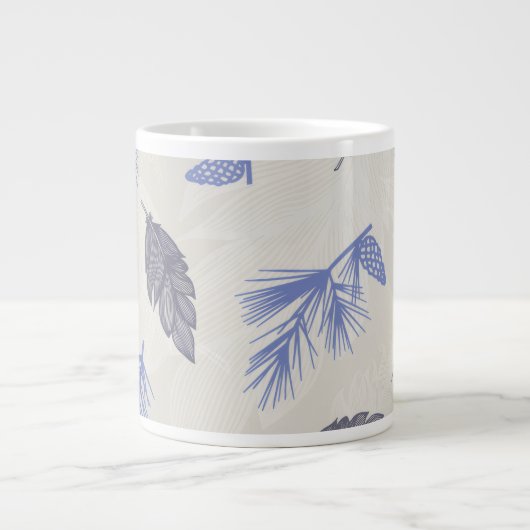 Winter Blues Grote Koffiekop (Voorkant)