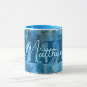 Winter Blues Impressions Monogrammed Mok (Midden)