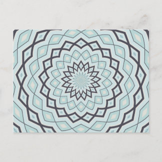 Winter Blues Kaleidoscope Briefkaart