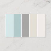 Winter Blues kleurenblokken Visitekaartje (Achterkant)