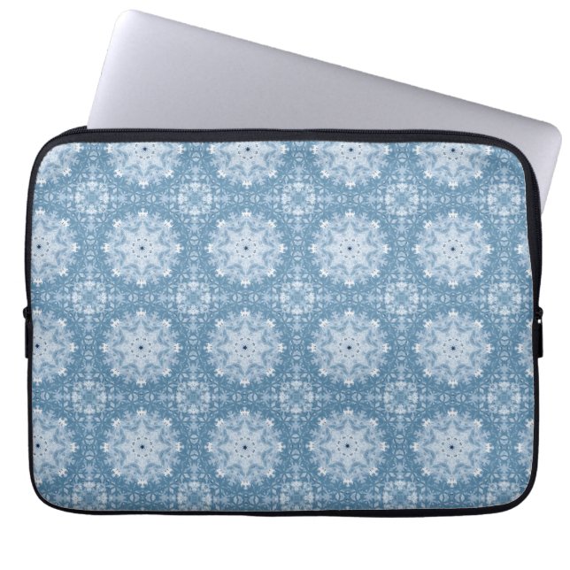 Winter Blues Laptop Sleeve (Voorkant)