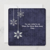 Winter Blues Party Kaart (Voorkant)