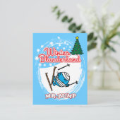 Winter Blunderland Briefkaart (Staand voorkant)