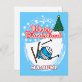 Winter Blunderland Briefkaart (Voorkant / Achterkant)