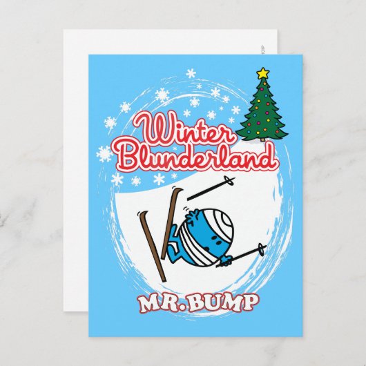 Winter Blunderland Briefkaart (Voorkant / Achterkant)