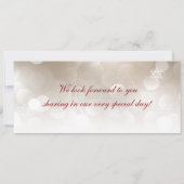 Winter Blur Boarding Pass huwelijksuitnodiging Kaart (Achterkant)