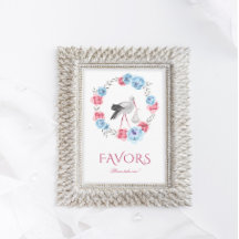 Winter Blush Roze Baby Shower Favor Tafelbord