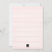 Winter Blush Roze Bloemen Baby Shower Kaart (Achterkant)