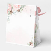 Winter blush roze winter onederland meisje verjaar bedankdoosjes (Achterkant)