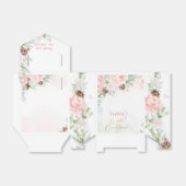 Winter blush roze winter onederland meisje verjaar bedankdoosjes (Uitgevouwen)