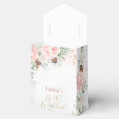 Winter blush roze winter wonderland meisje verjaar bedankdoosjes (Geopend)