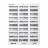 Winter boerderij Holiday - Adres Etiket (Full Sheet)