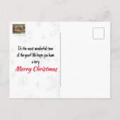 Winter Boerderij Scène Briefkaart (Achterkant)